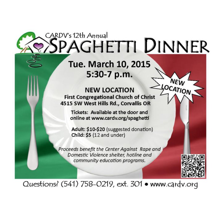 Annual Spaghetti Dinner for Safe Families
