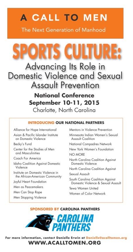 Sports Culture: Advancing Its Role in Domestic Violence and Sexual Assault Prevention