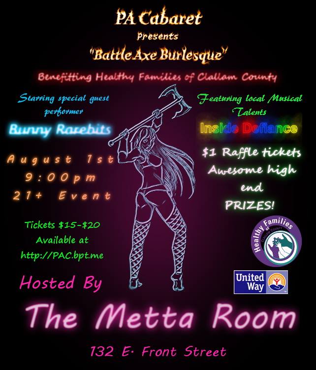 "BattleAxe Burlesque" Benefit event for Healthy Families