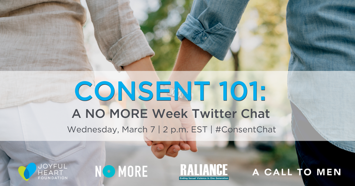 NO MORE Week #ConsentChat on Twitter