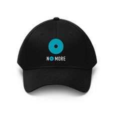 Black baseball cap with "No More" and No More logo on front