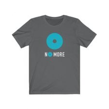 Grey t-shirt with No More logo