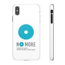 iPhone case with No More logo